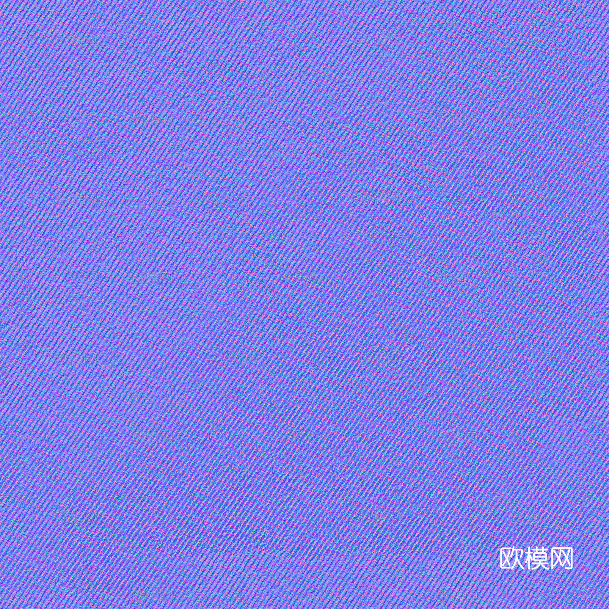 无缝灰蓝色布纹布料PBR贴图 2k