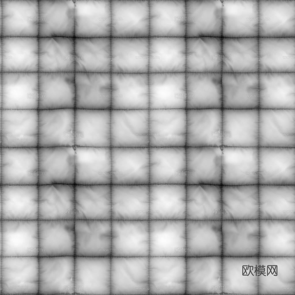 无缝绿色软包皮革PBR贴图 1k