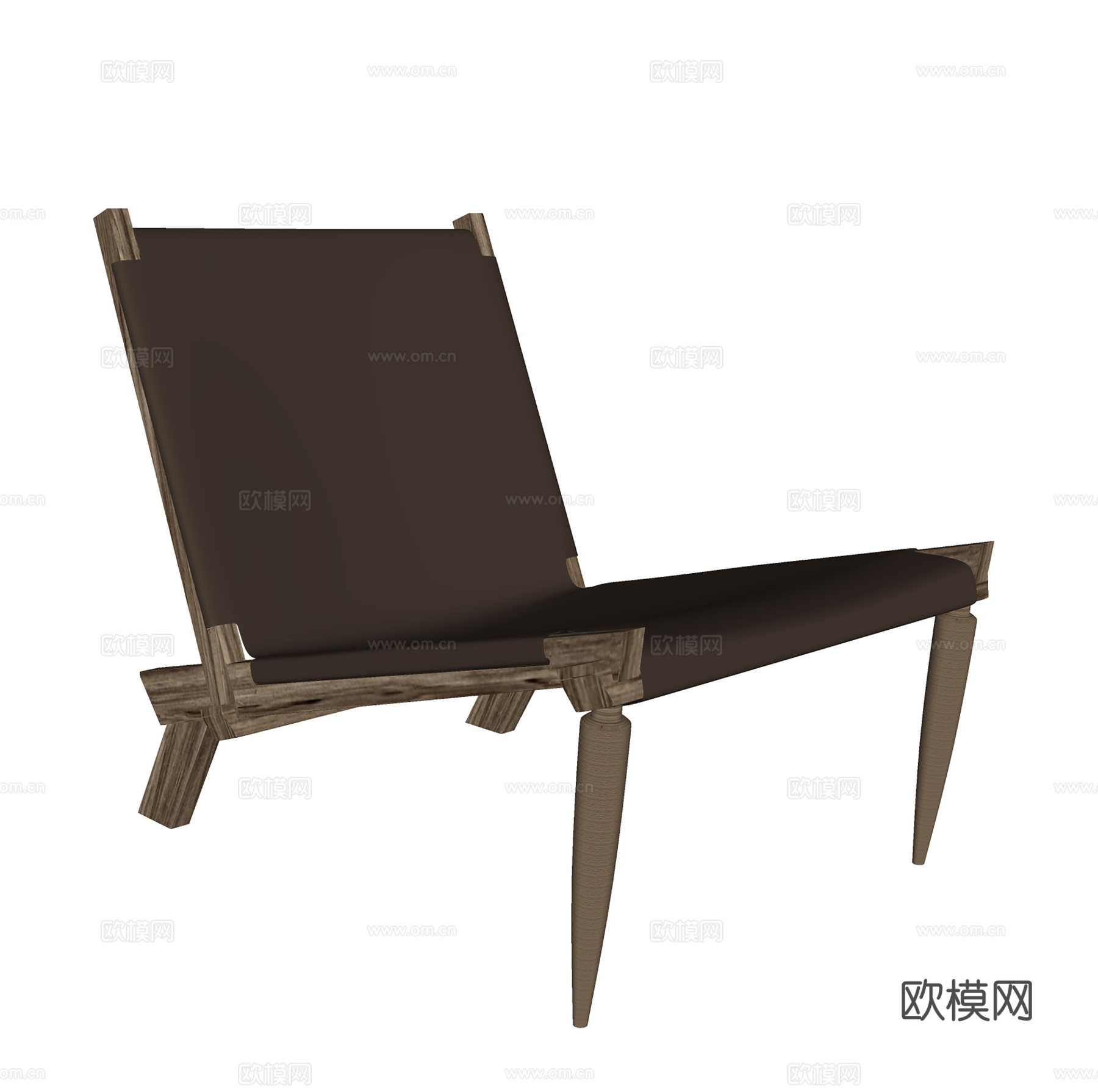 北欧休闲椅 户外椅 书椅单椅su模型