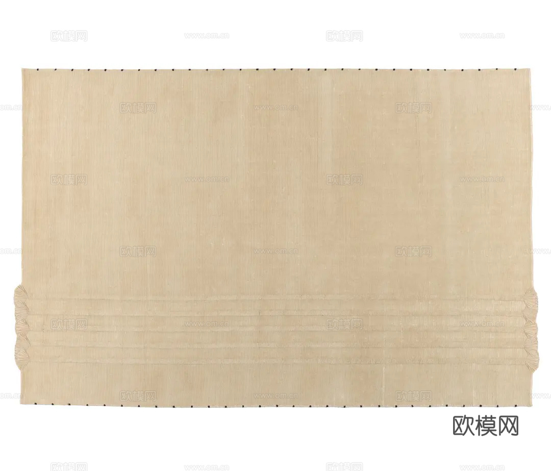 米色流苏地毯