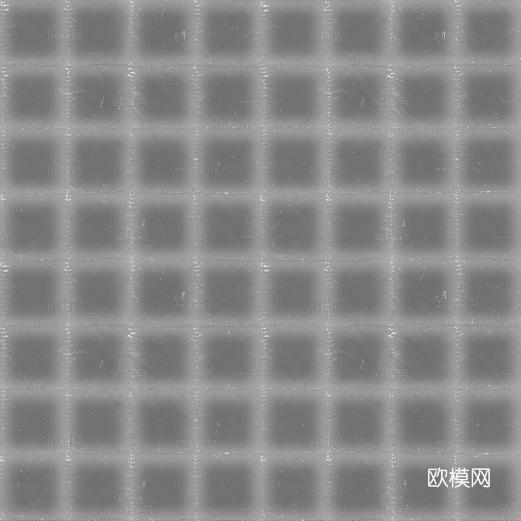 无缝白色软包皮革PBR贴图 1k