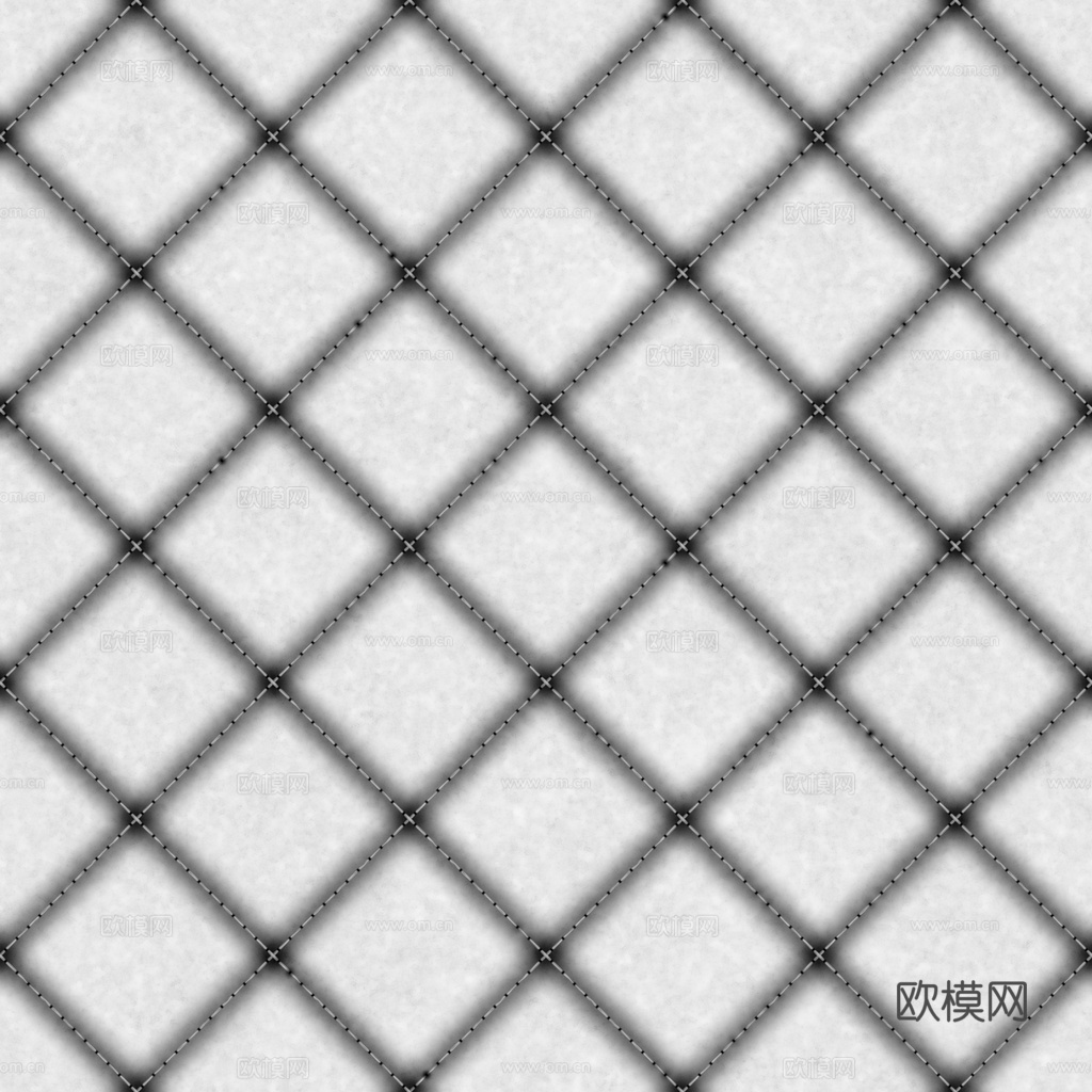 无缝米白色软包皮革PBR贴图 1k