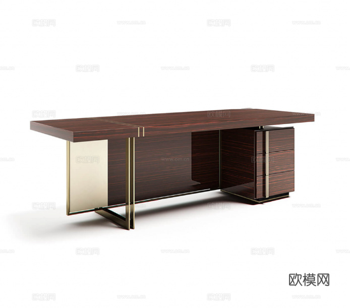 CAPITAL 意式书桌3d模型下载（渲染图2）