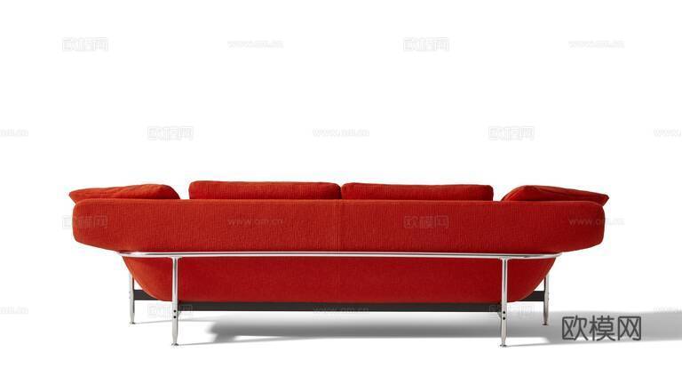 Cassina 双人沙发3d模型下载（渲染图3）