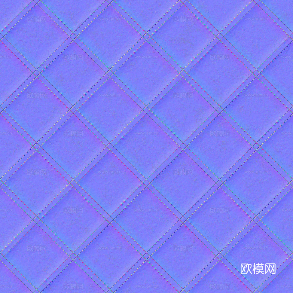无缝棕红色软包皮革PBR贴图 1k
