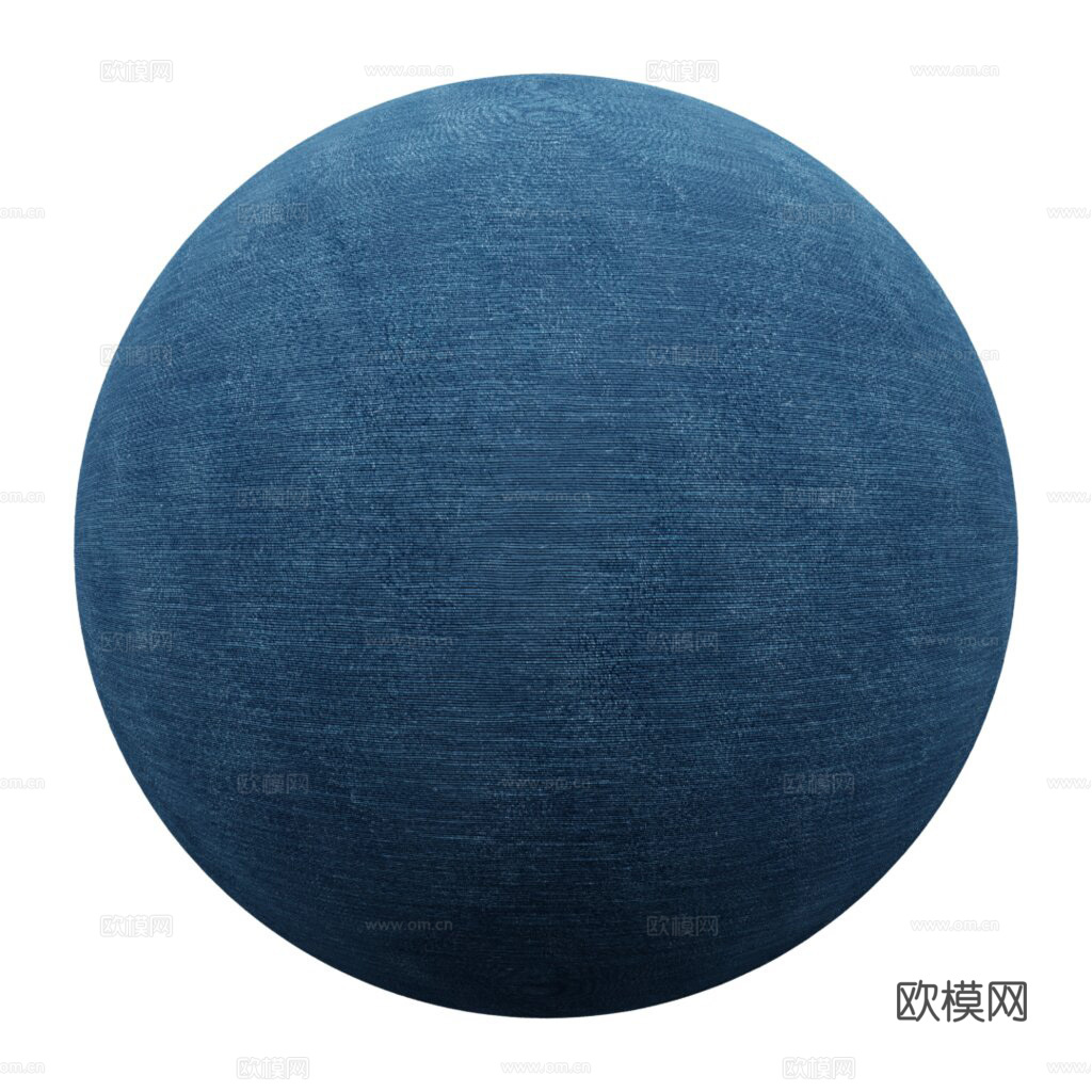 蓝色布纹 PBR贴图 1k