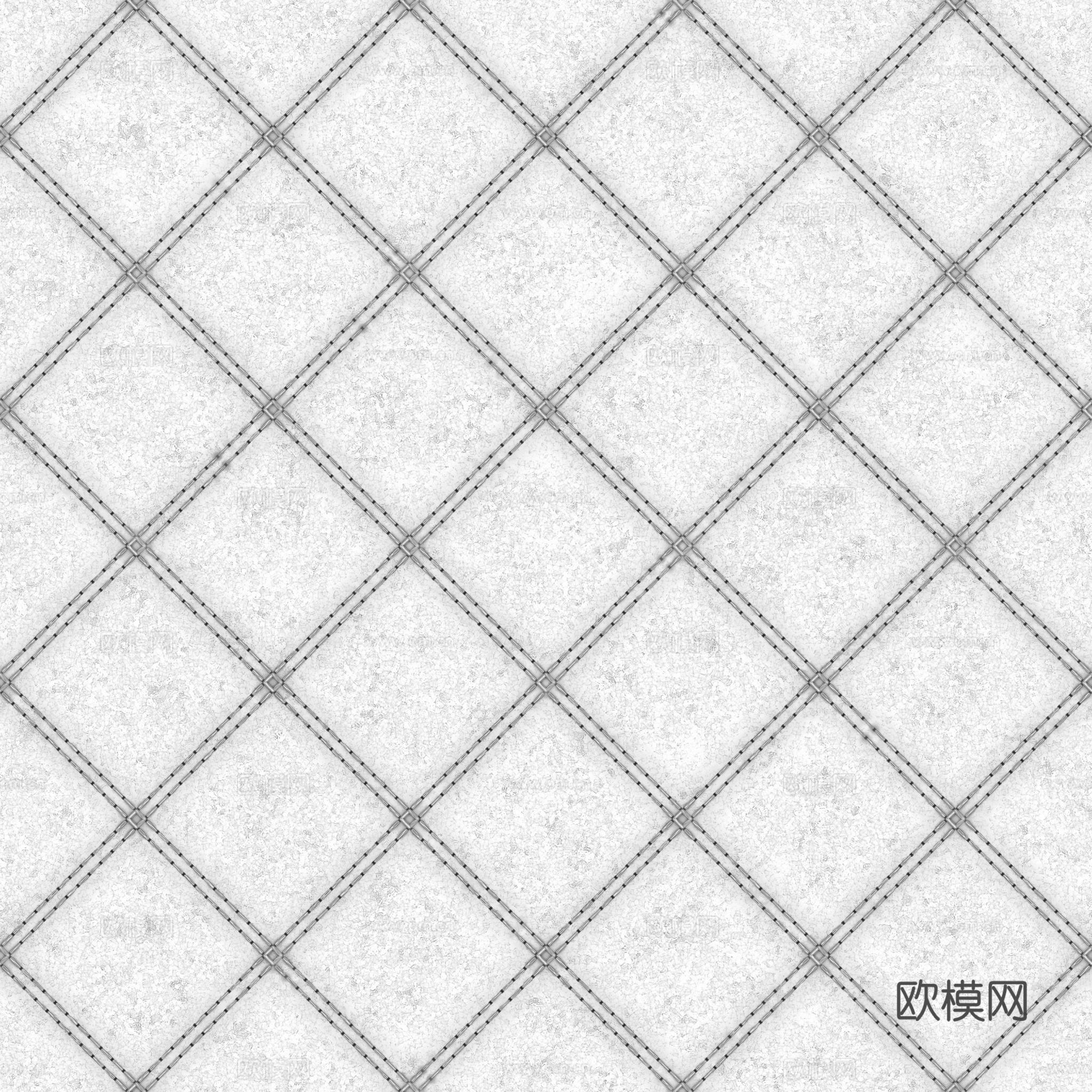 无缝米白色软包皮革PBR贴图 2k