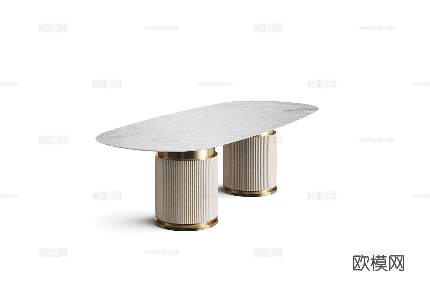 CAPITAL 轻奢餐桌3d模型下载（渲染图3）