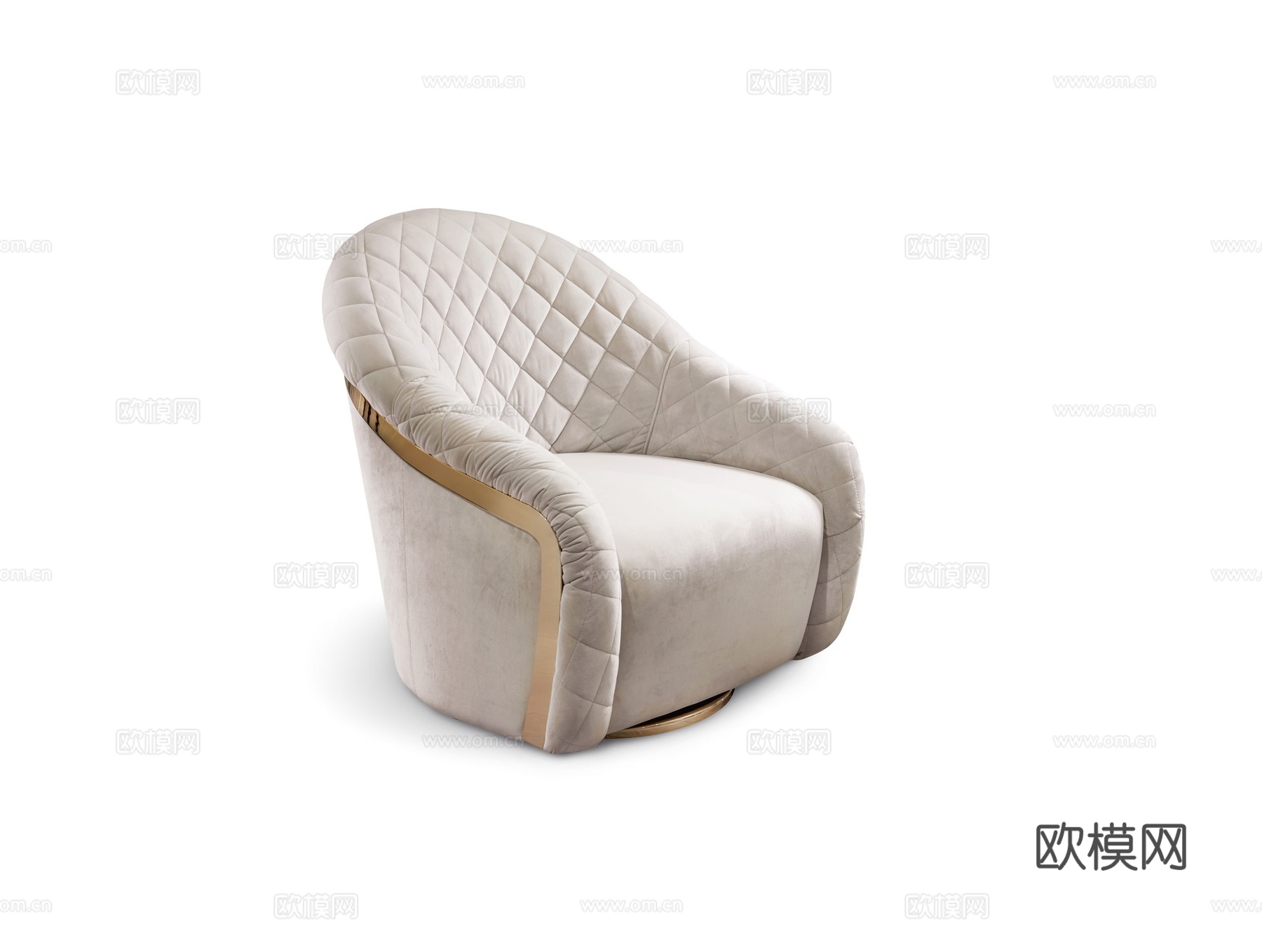 CANTORI 轻奢单人沙发3d模型下载