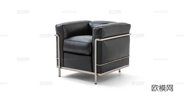 Cassina 单人沙发3d模型下载（渲染图1）