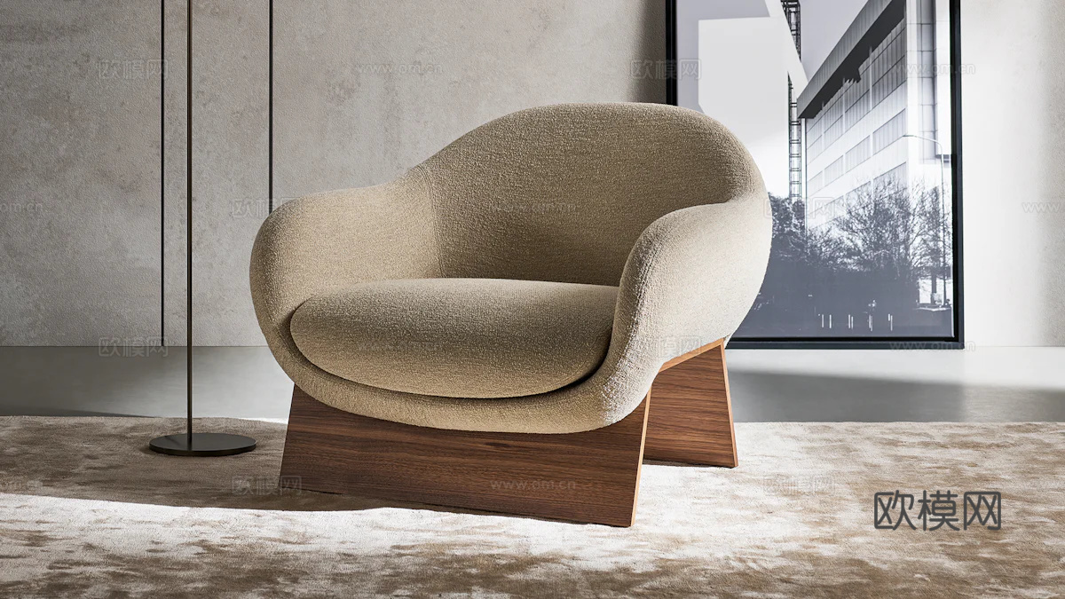 BONALDO 单人沙发3d模型下载（渲染图2）