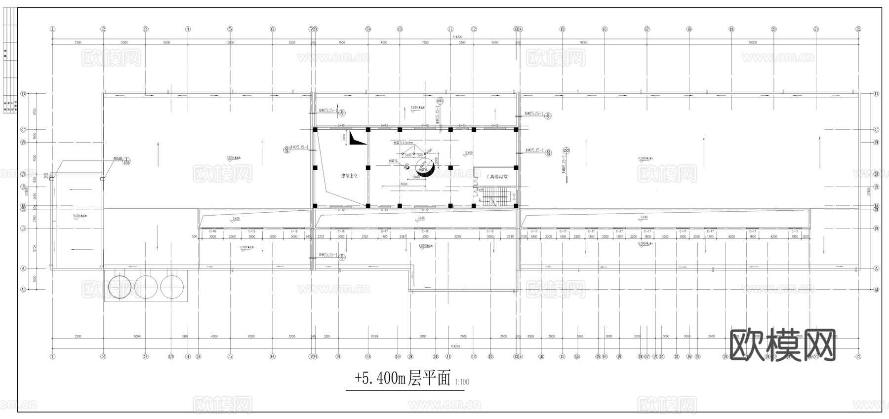 奶粉厂设计图纸cad施工图