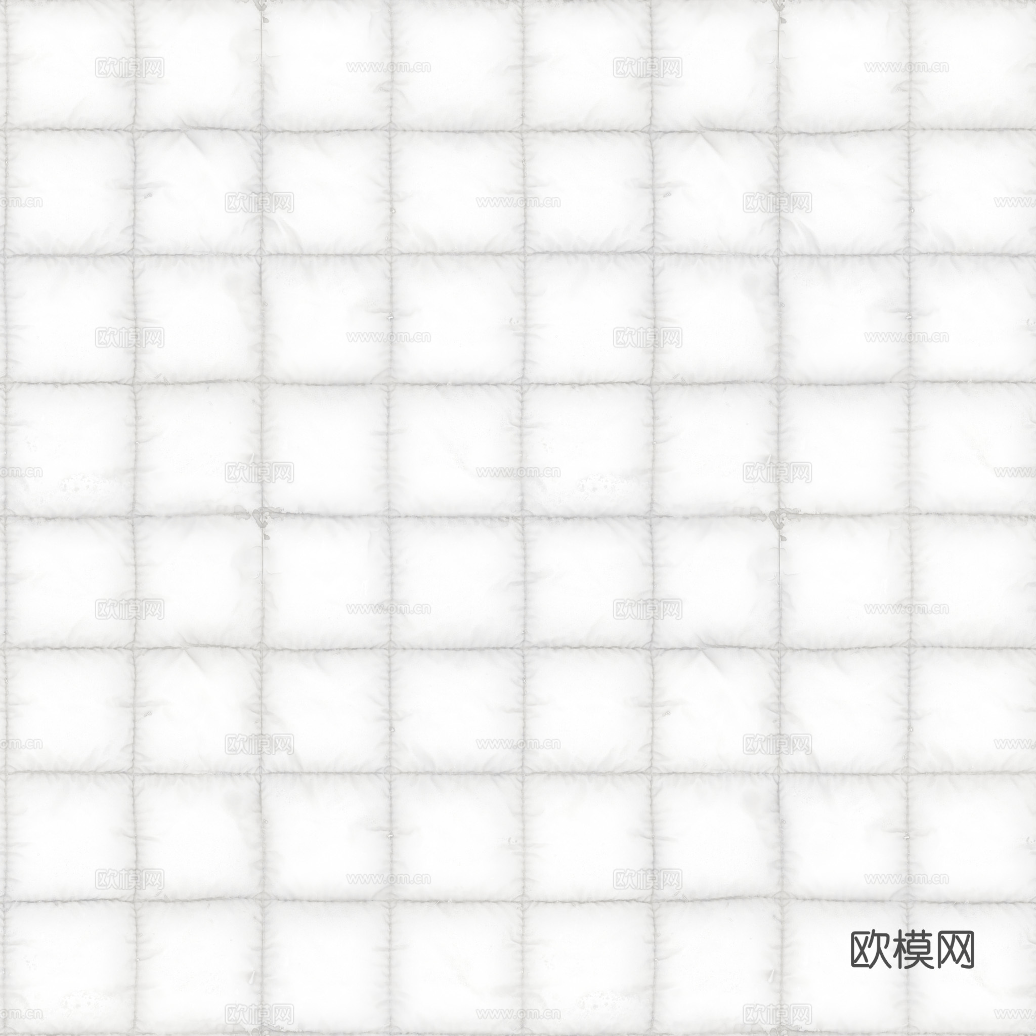 无缝白色软包皮革PBR贴图 2k