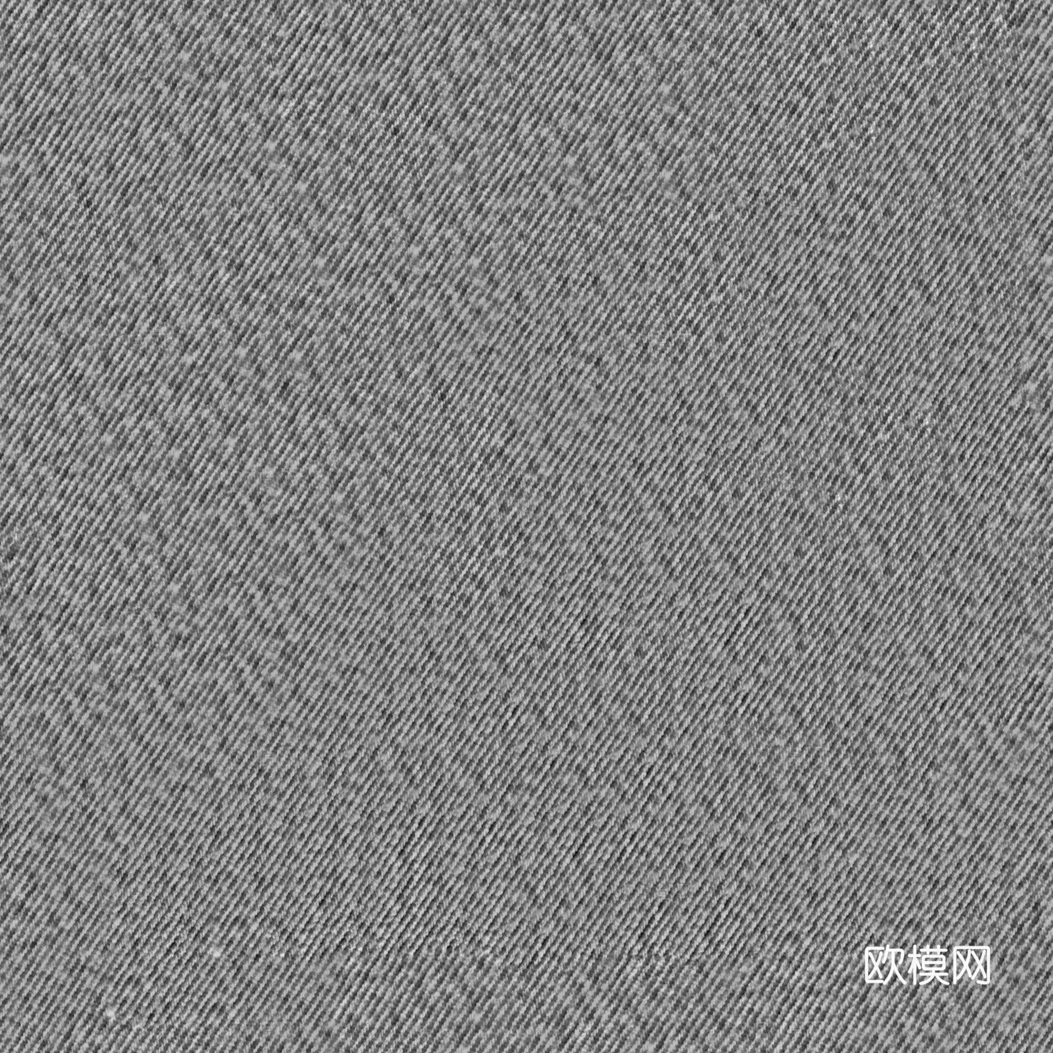 无缝灰蓝色布纹布料PBR贴图 2k
