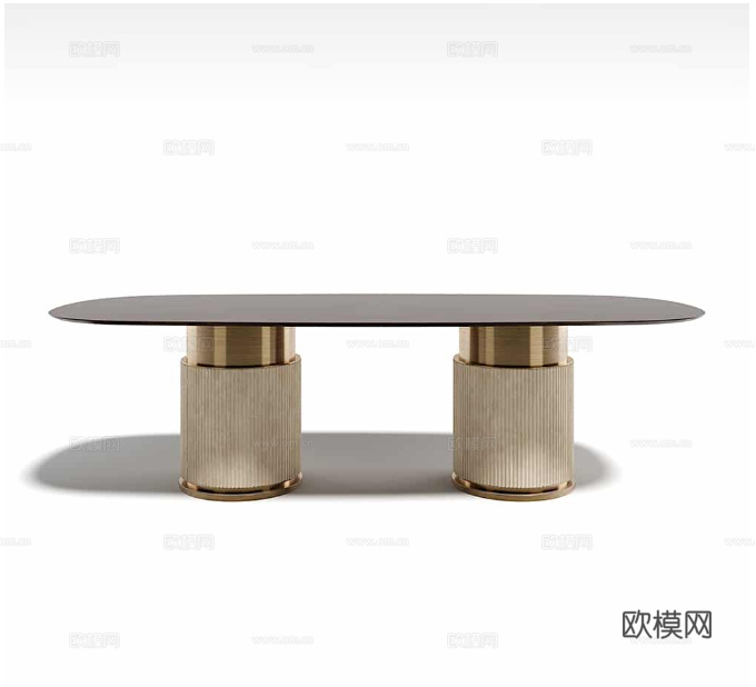 CAPITAL 轻奢餐桌3d模型下载（渲染图4）