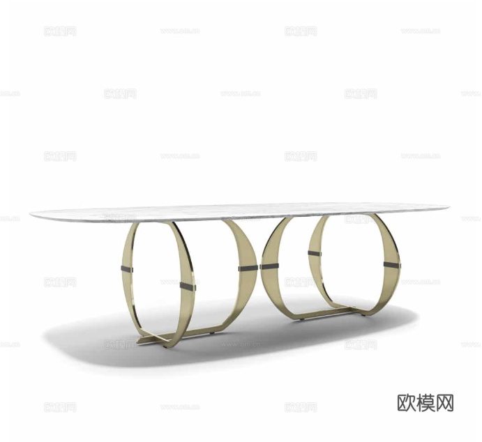 CAPITAL 意式餐桌3d模型下载（渲染图2）