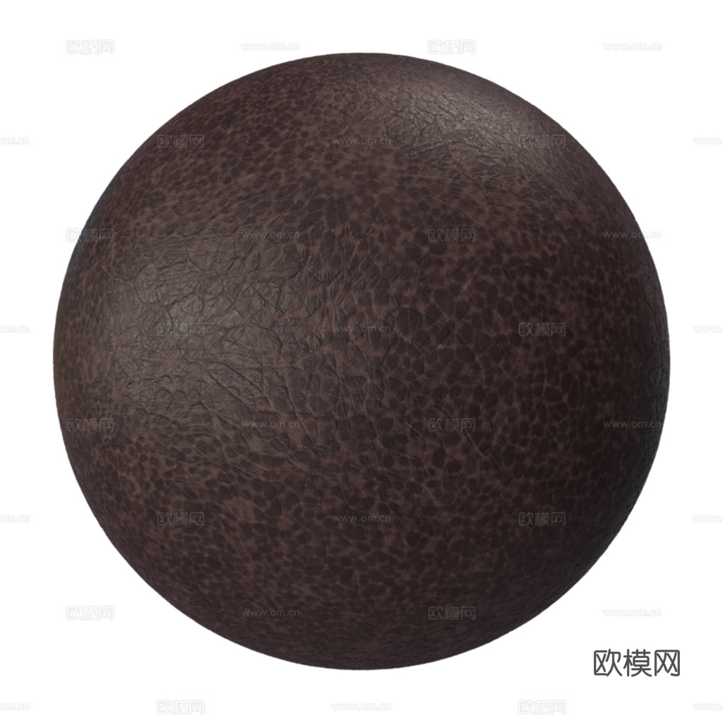 无缝复古做旧酒红色粗纹皮革PBR贴图 1k