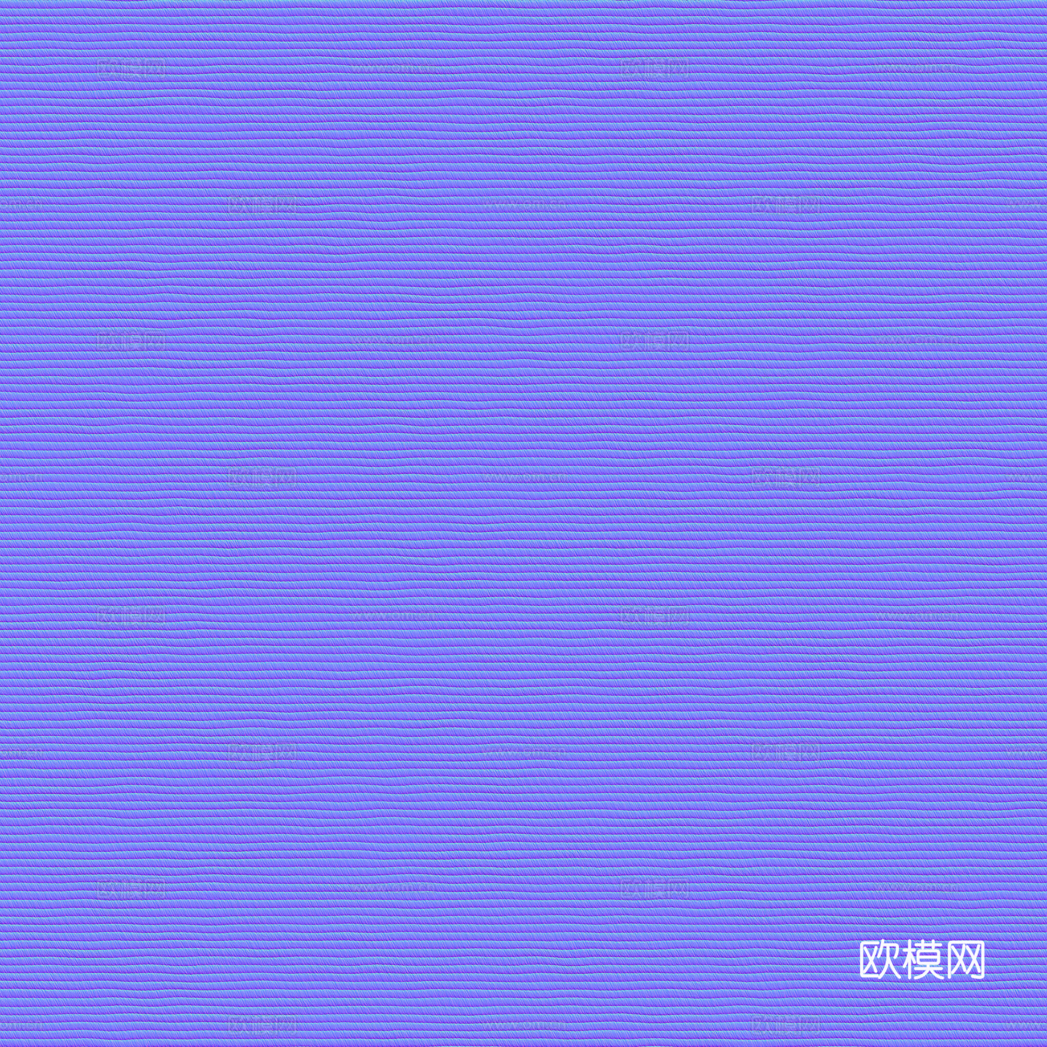 无缝蓝色布纹布料PBR贴图 2k