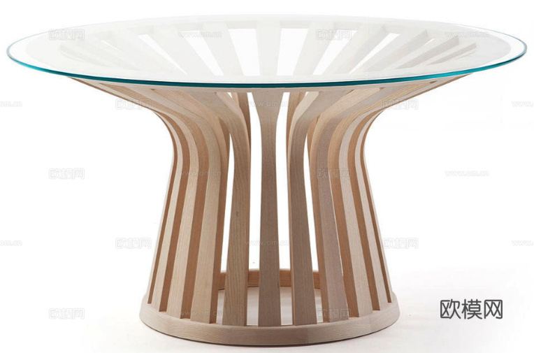 Cassina 圆餐桌3d模型下载（渲染图5）