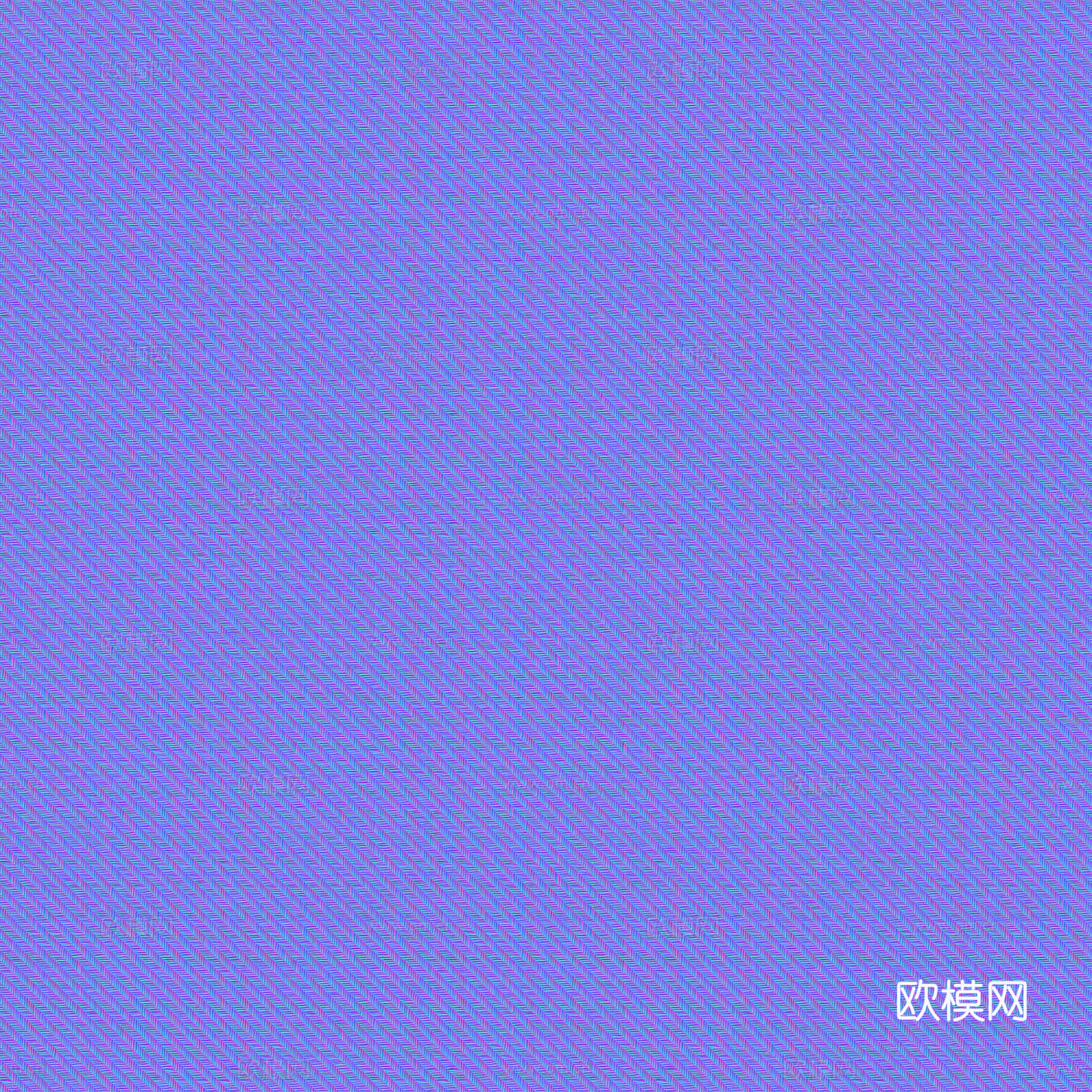 无缝墨蓝色布纹布料PBR贴图 2k