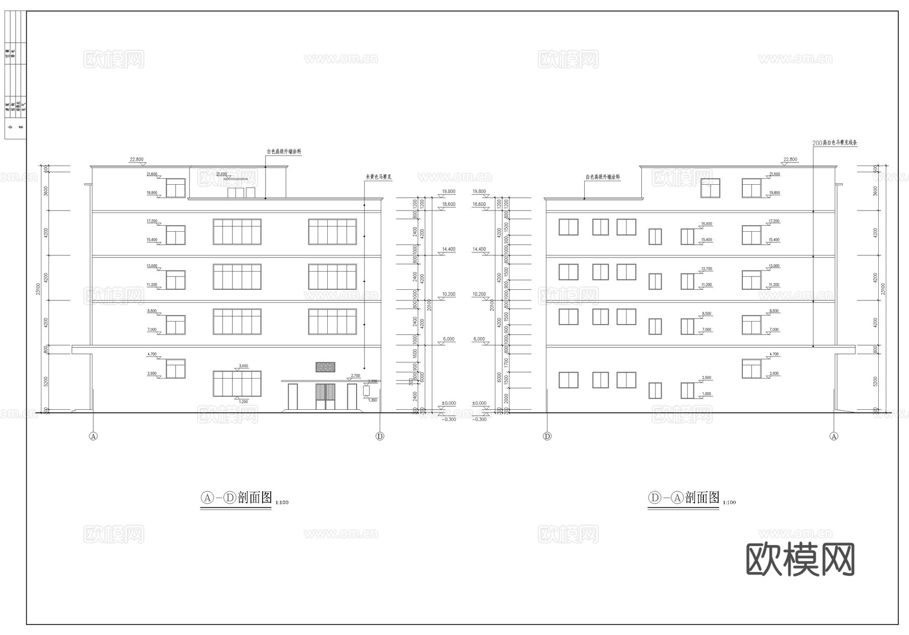 深圳某厂房图cad施工图