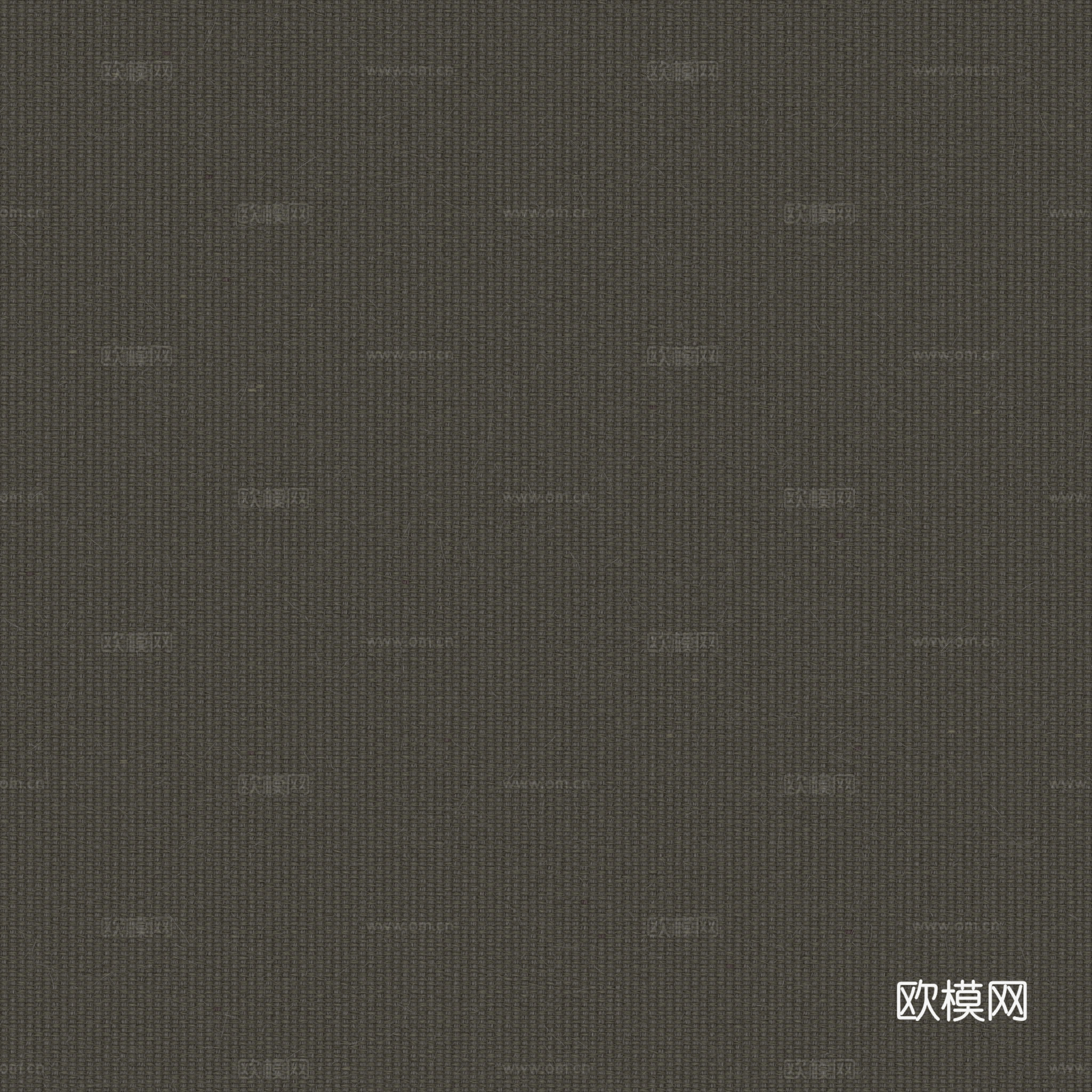 无缝黑色布纹布料PBR贴图 2k