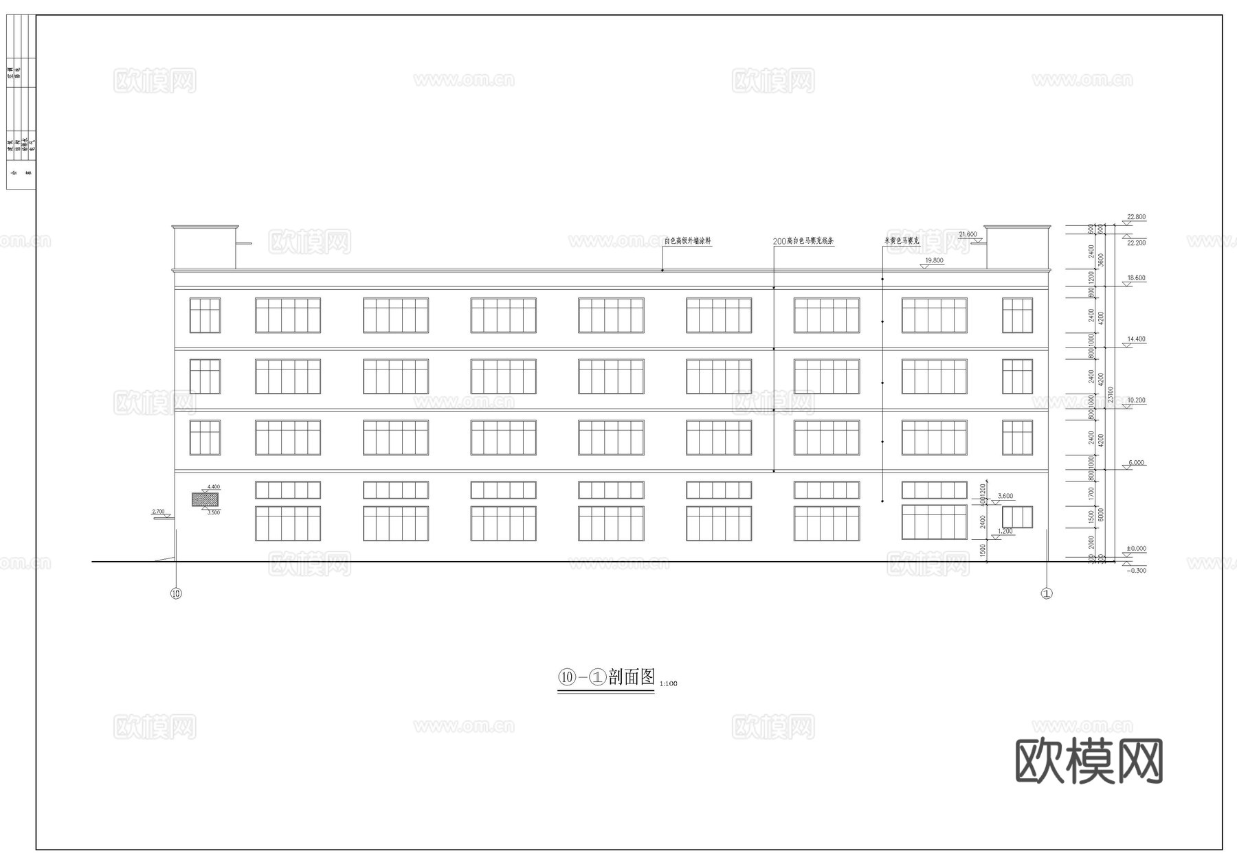 深圳某厂房图cad施工图