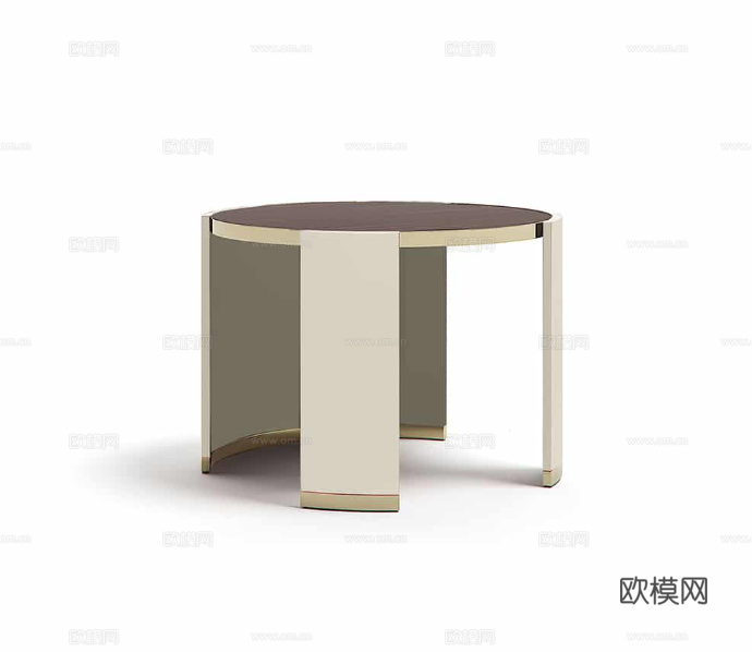 CAPITAL 意式边几 圆几3d模型下载（渲染图6）