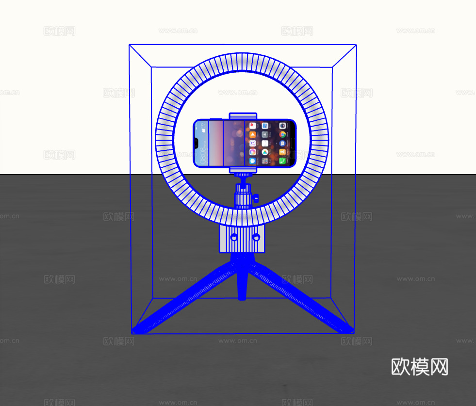 直播手机支架su模型