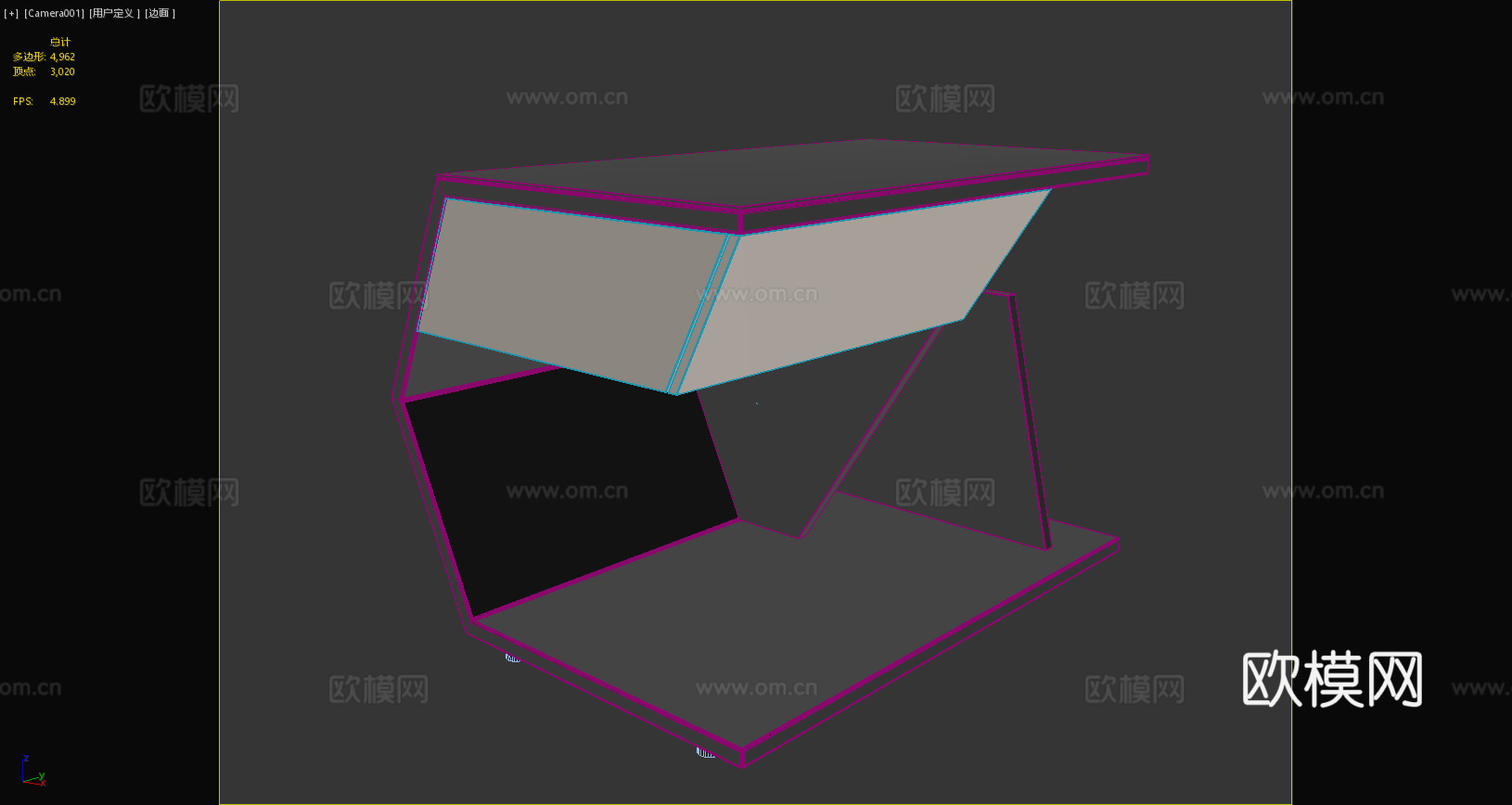 现代床头柜 床头柜 卧室床头柜 异形床头柜 简欧床头柜3d模型