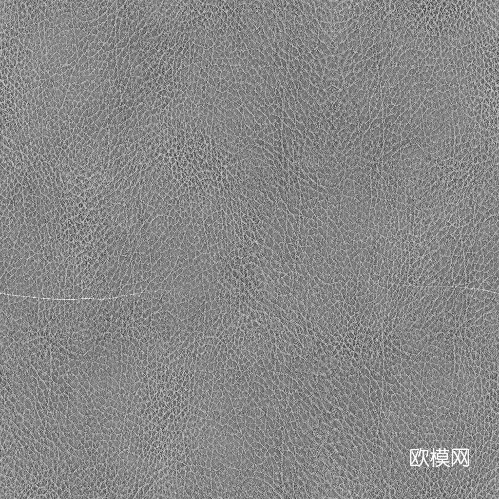 无缝黑色粗纹皮革PBR贴图 1k
