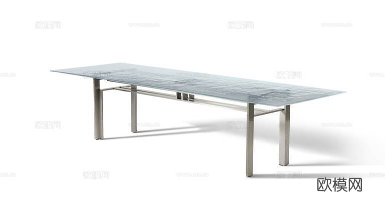 Cassina 长餐桌3d模型下载（渲染图3）