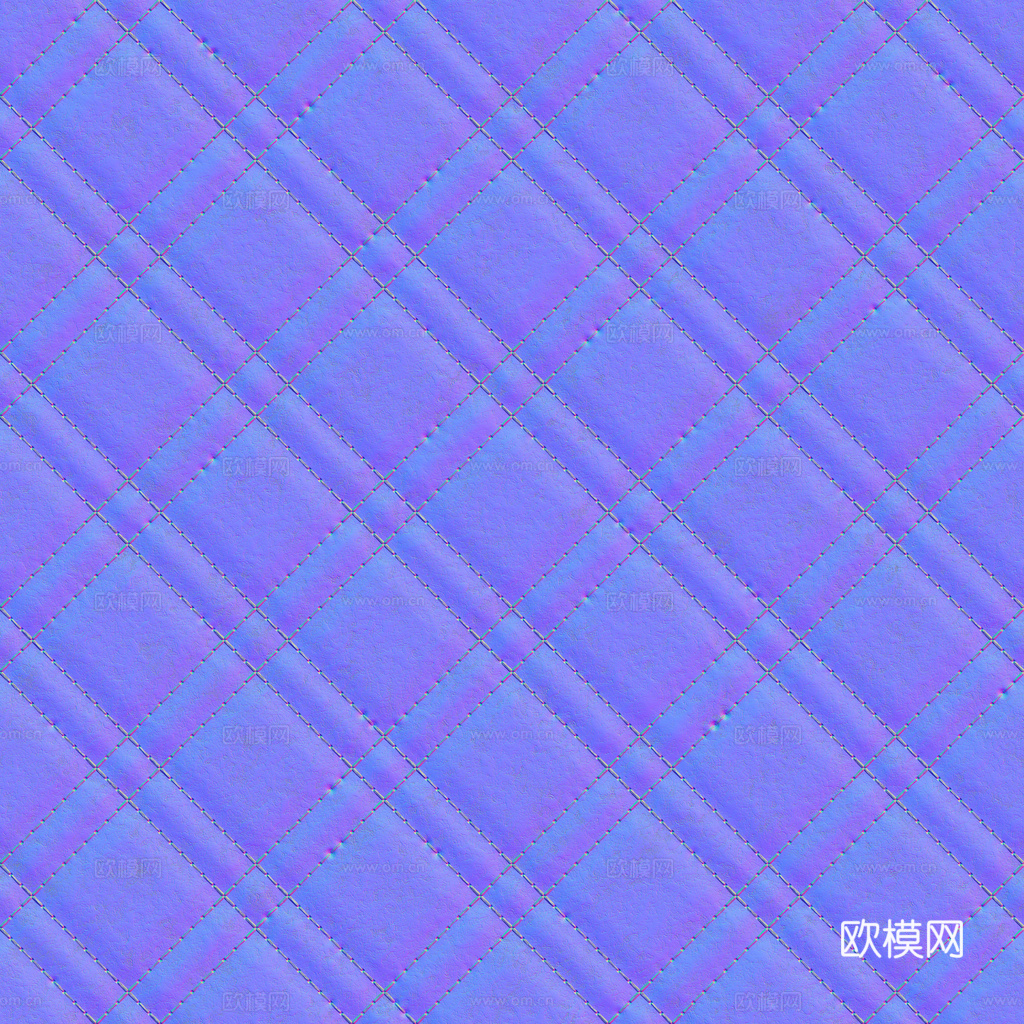 无缝米白色软包皮革PBR贴图 1k