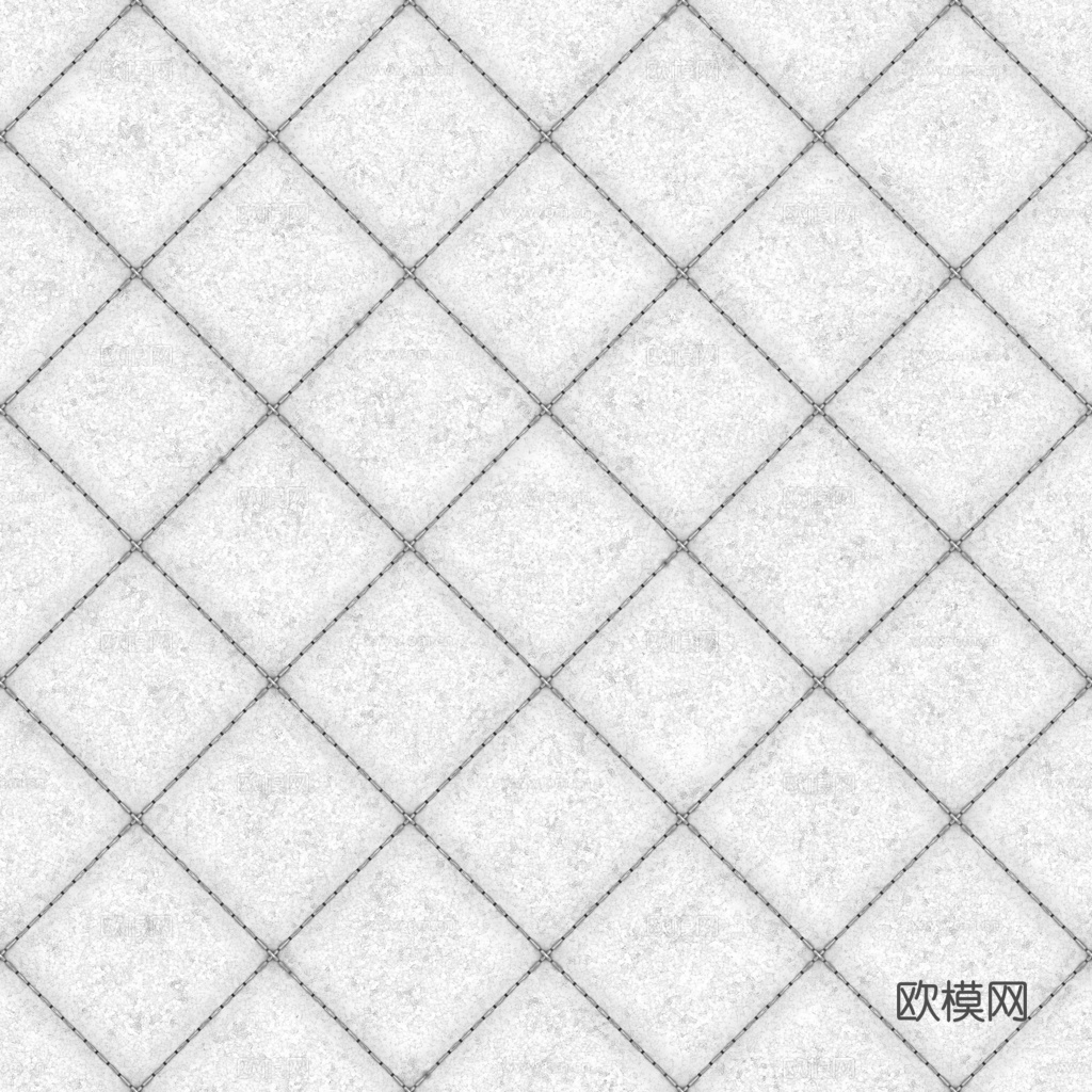 无缝米白色软包皮革PBR贴图 1k