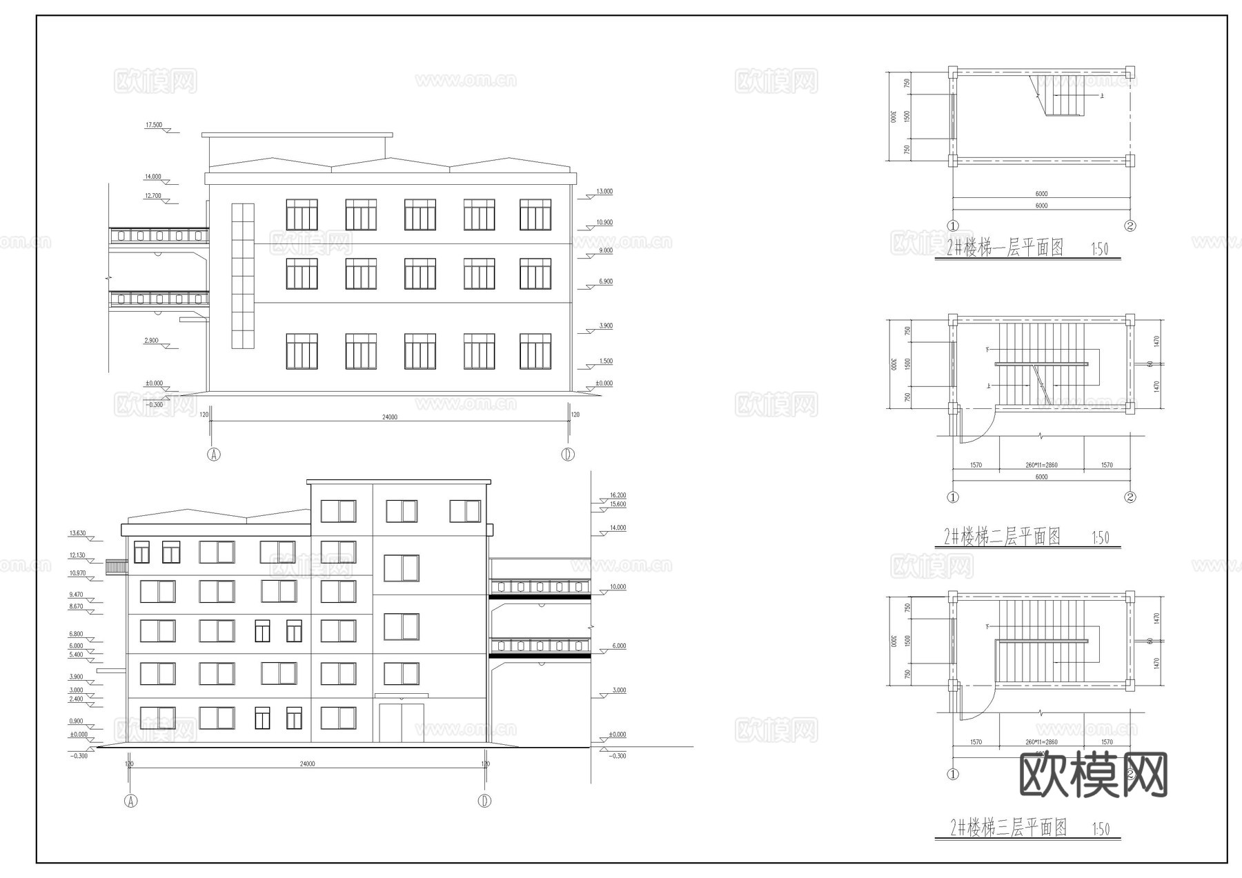 某公司厂房施工图cad施工图