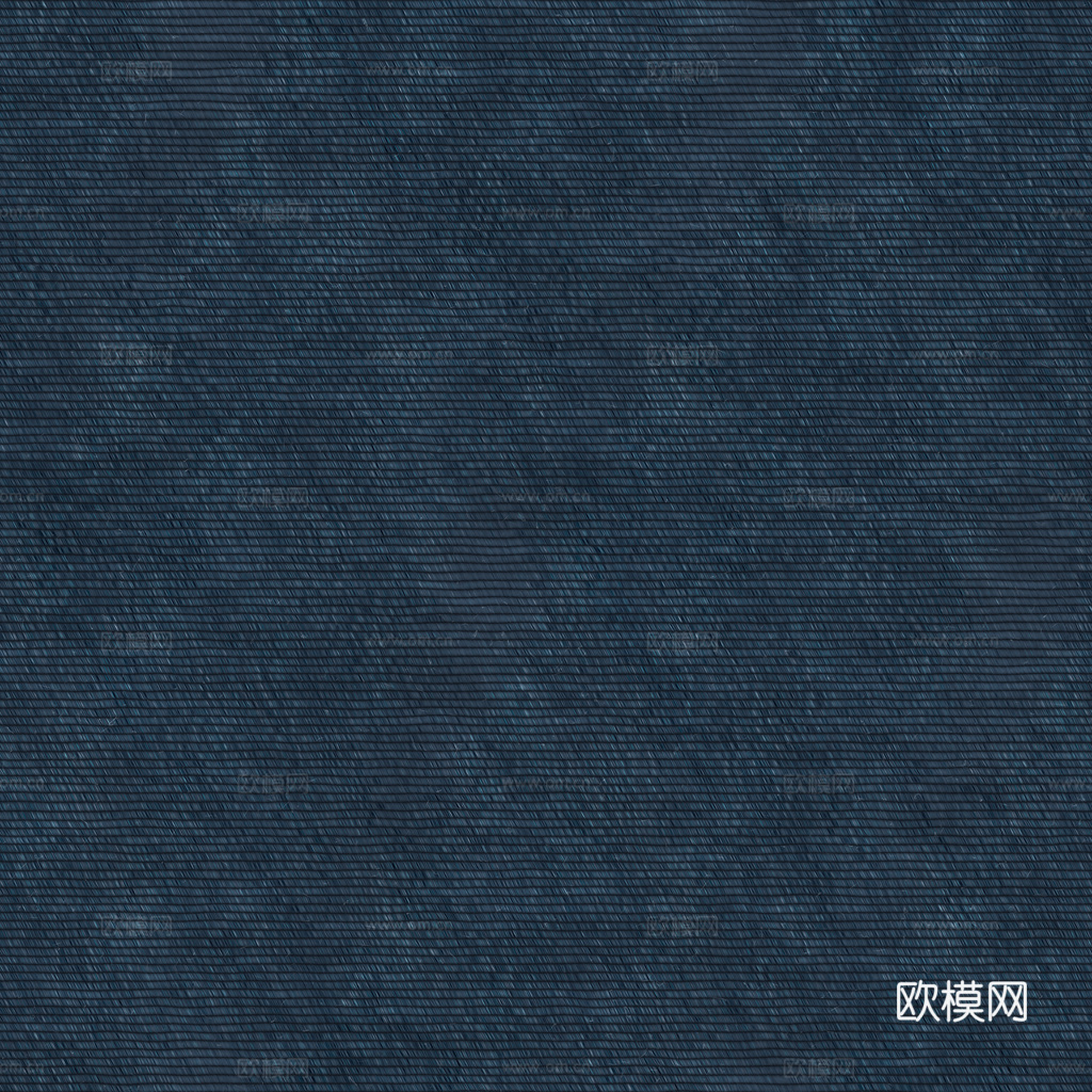 无缝蓝色布纹布料PBR贴图 1k
