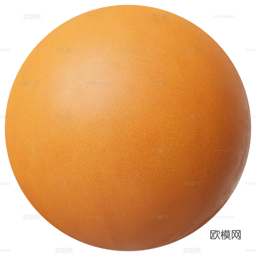 无缝橘色细纹皮革PBR贴图 2k