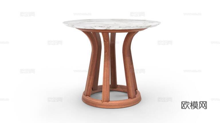 Cassina 组合茶几3d模型下载（渲染图3）