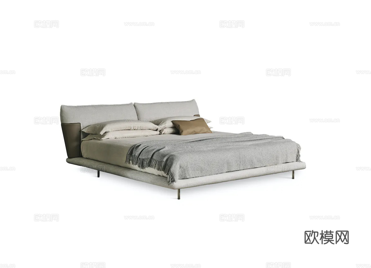 BONALDO 双人床3d模型下载