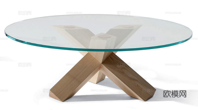 Cassina 玻璃茶几3d模型下载（渲染图3）