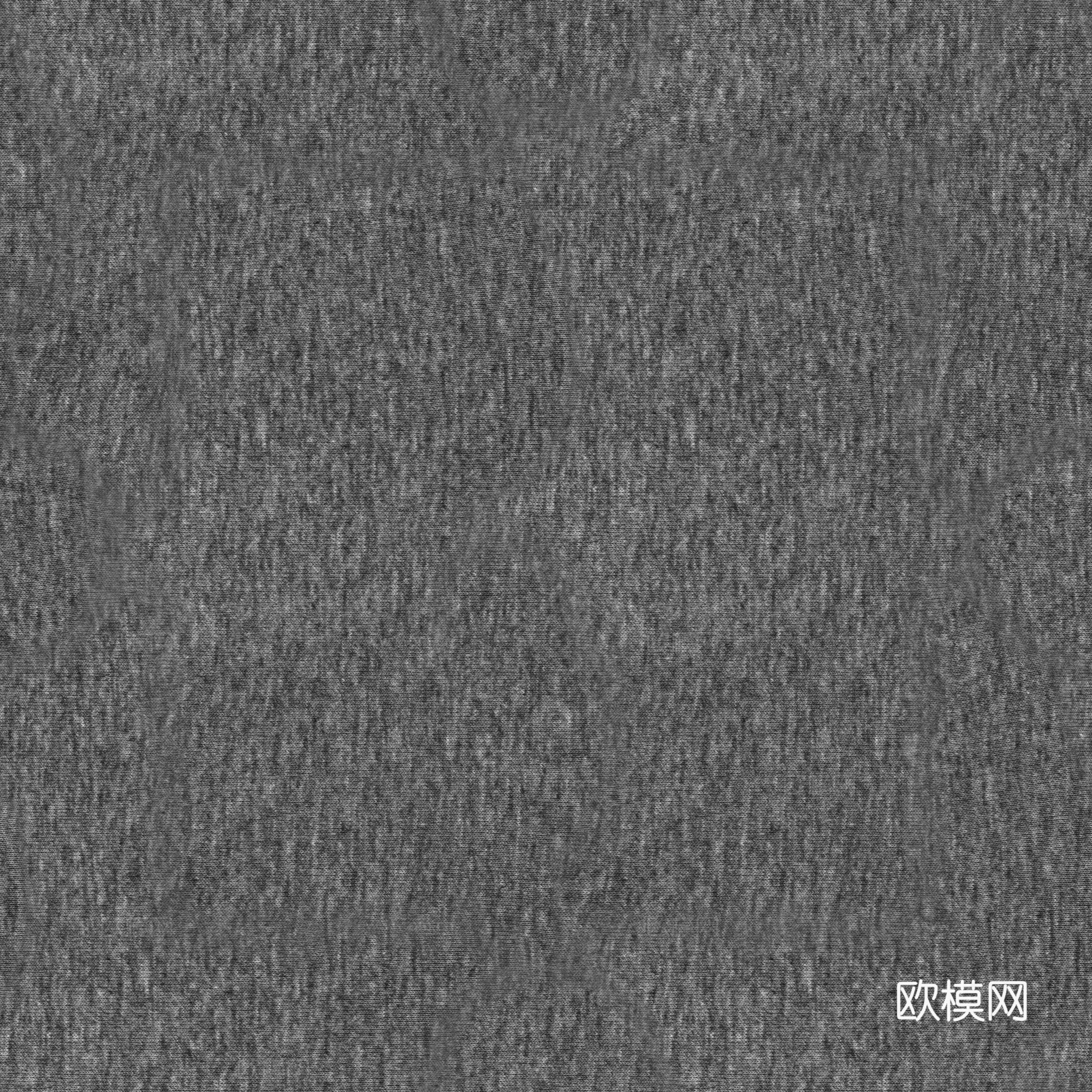 无缝灰色布纹布料PBR贴图 2k