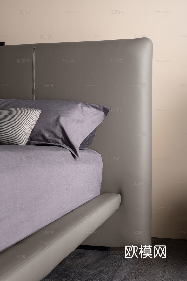 CANTORI 意式双人床3d模型下载（渲染图2）