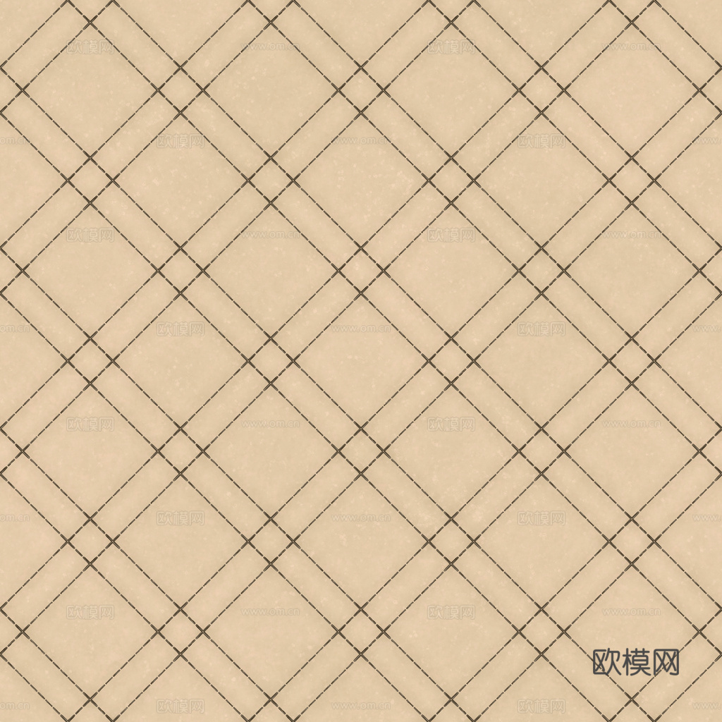 无缝米白色软包皮革PBR贴图 1k