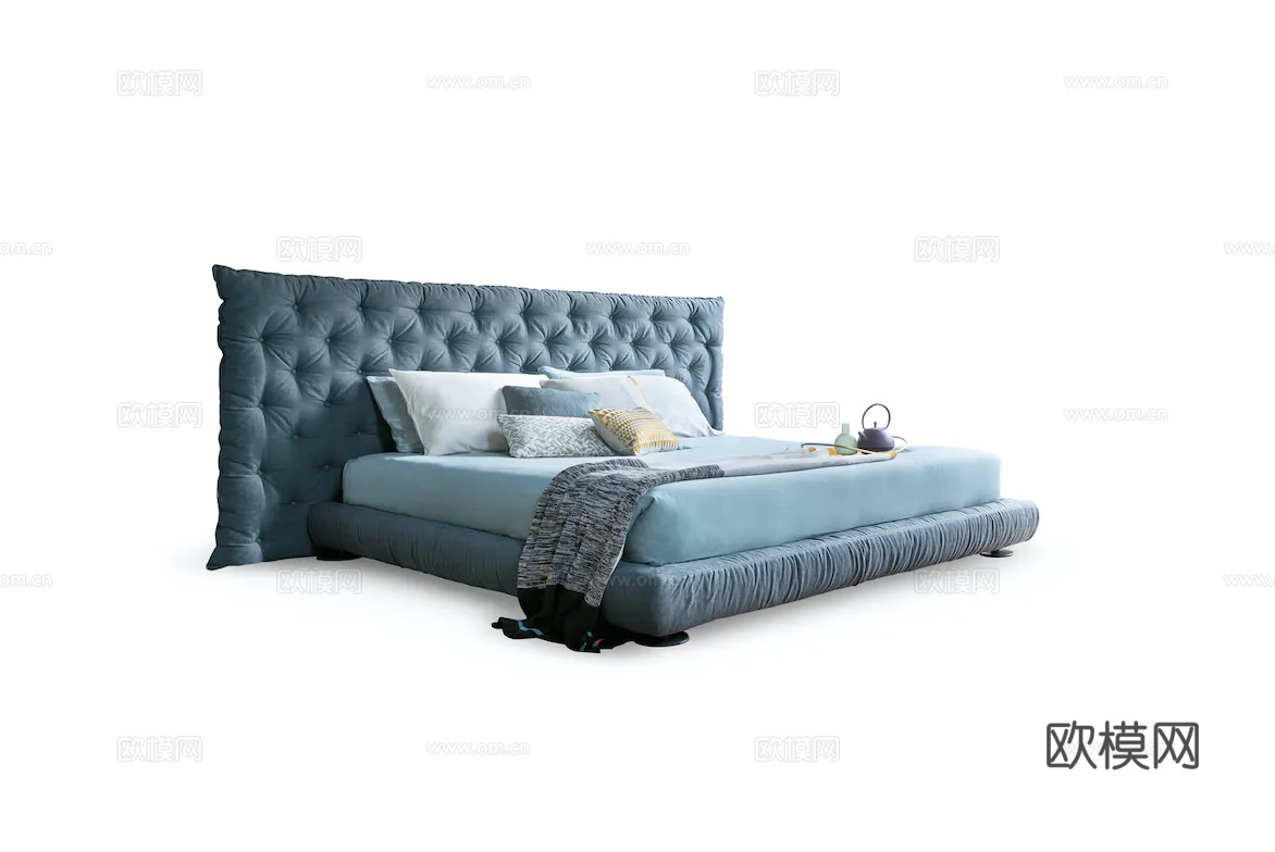 BONALDO 双人床3d模型下载