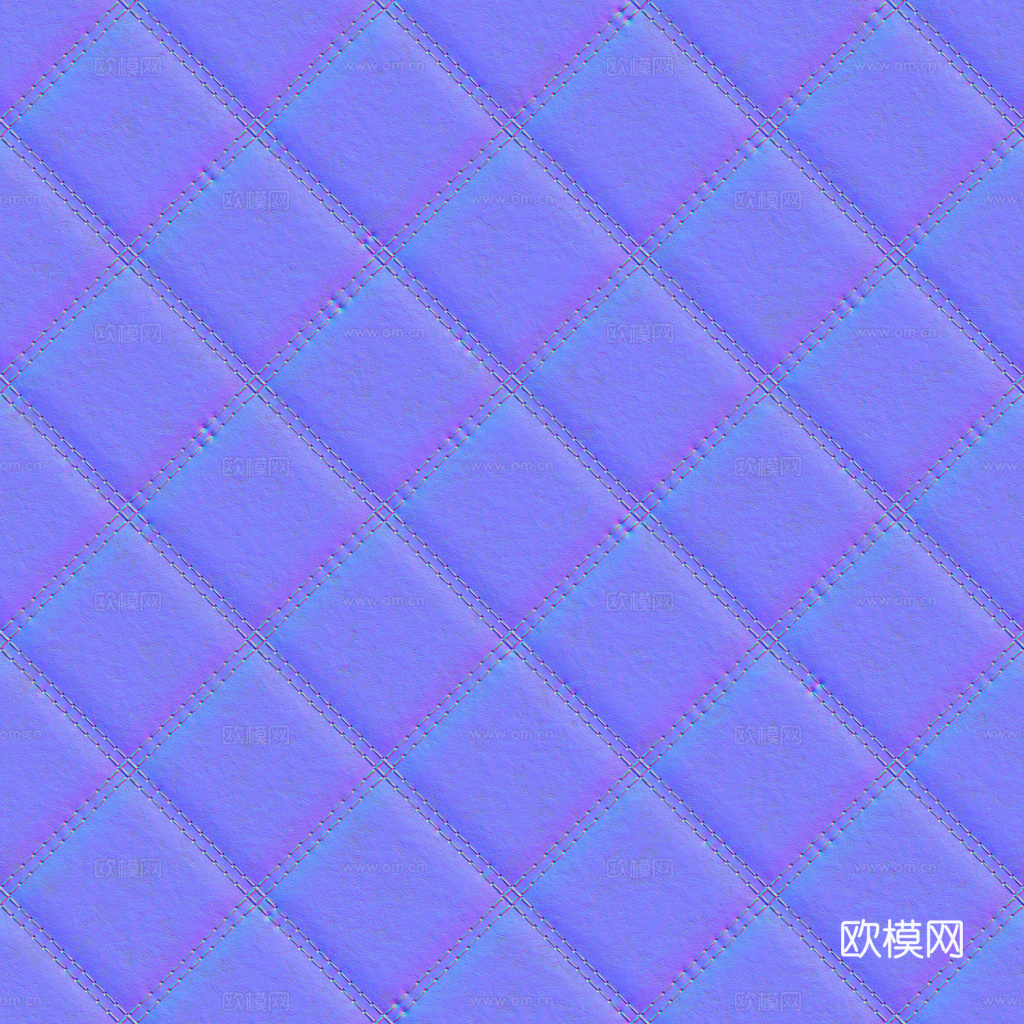 无缝米白色软包皮革PBR贴图 1k