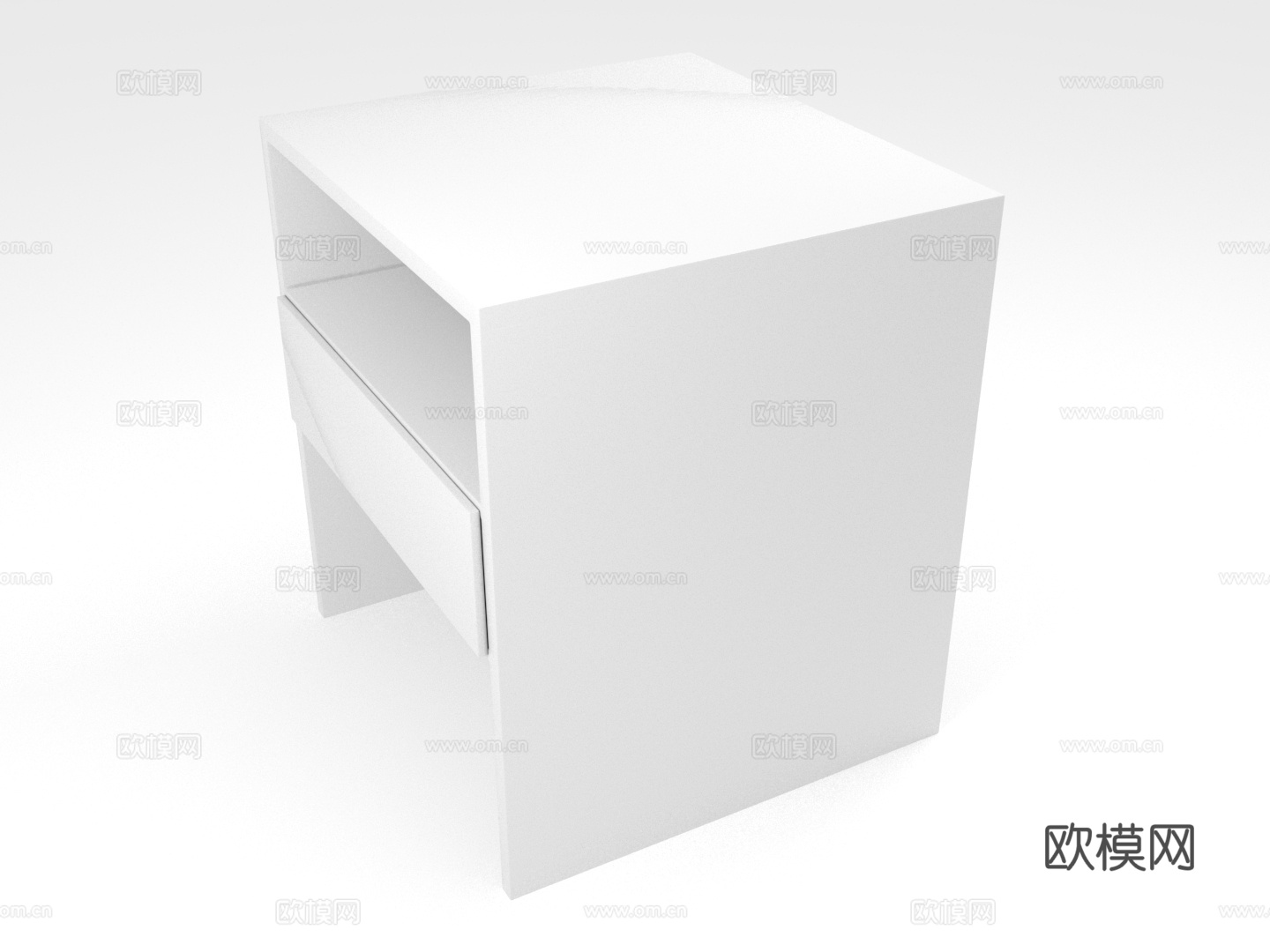 床头柜 储物柜 抽屉柜 简约柜3d模型