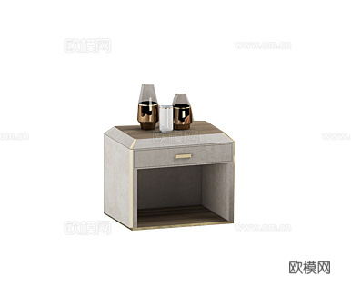 CAPITAL 意式床头柜3d模型下载（渲染图1）