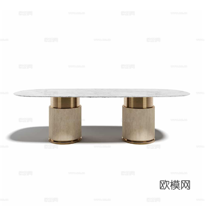 CAPITAL 轻奢餐桌3d模型下载（渲染图7）