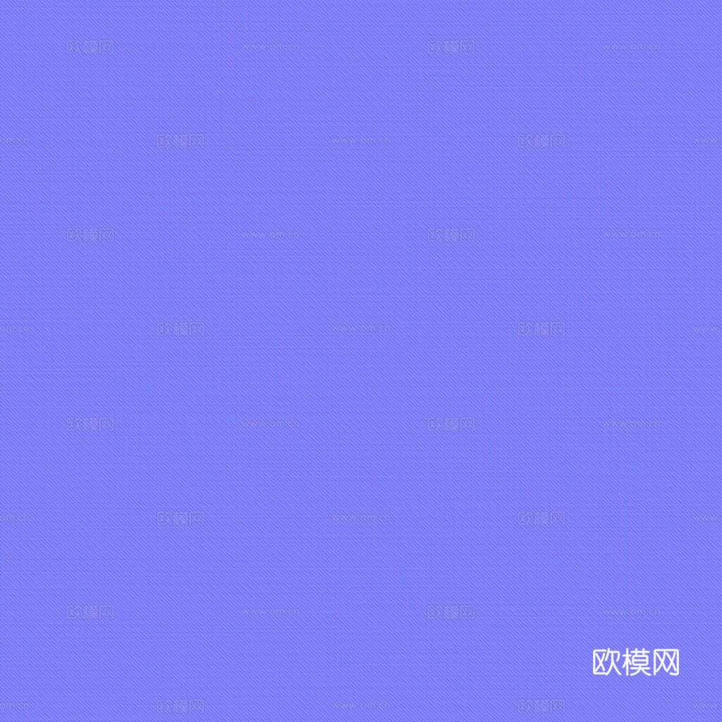 无缝蓝色布纹布料PBR贴图 1k