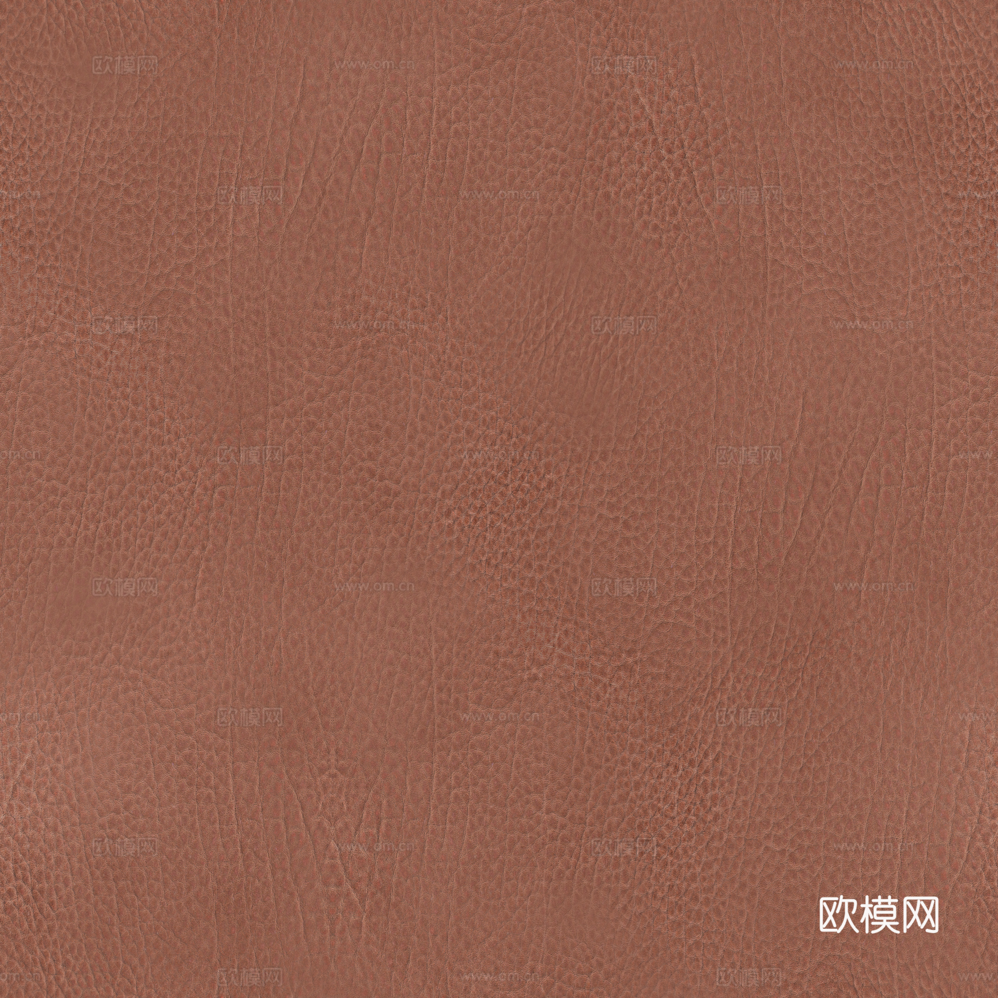 无缝淡红色粗纹皮革PBR贴图 2k